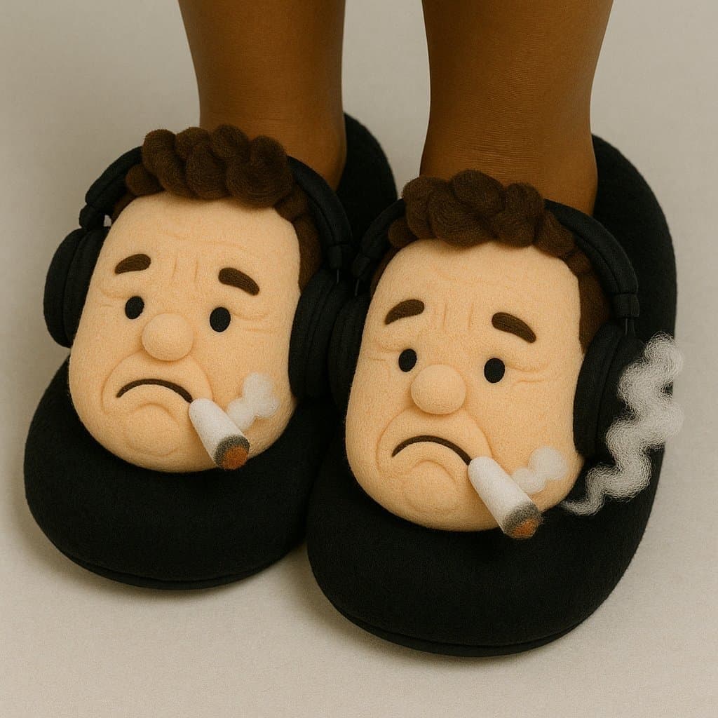 Plush slippers