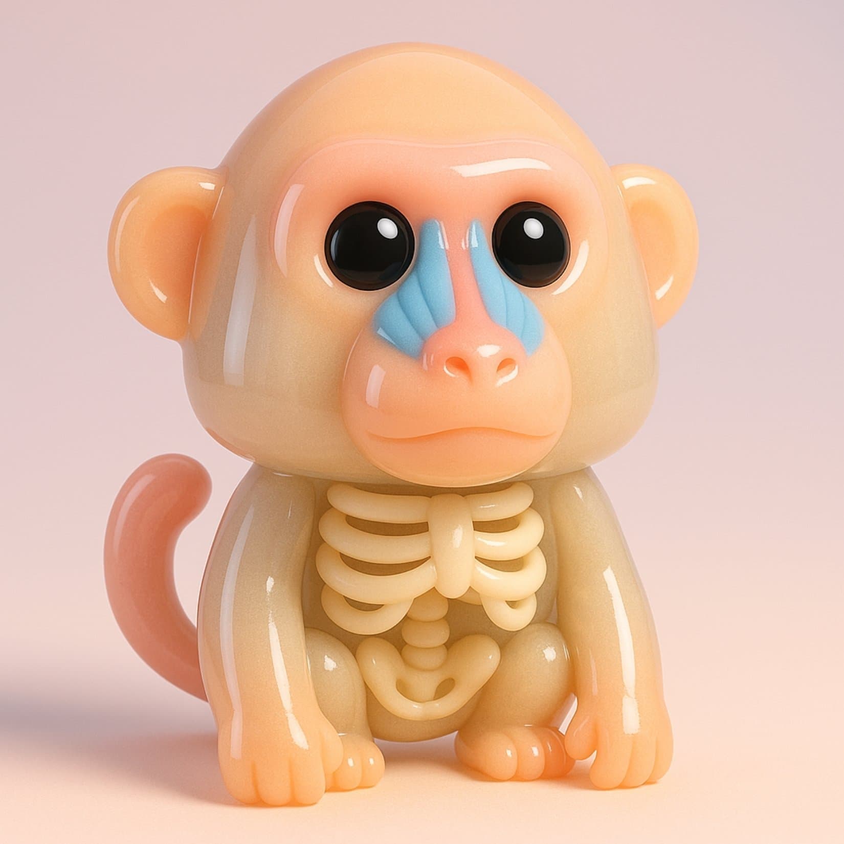 Animals into transparent skeletons