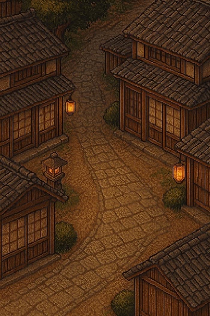 Isometric 2D Video Game Environment in Pixel Art