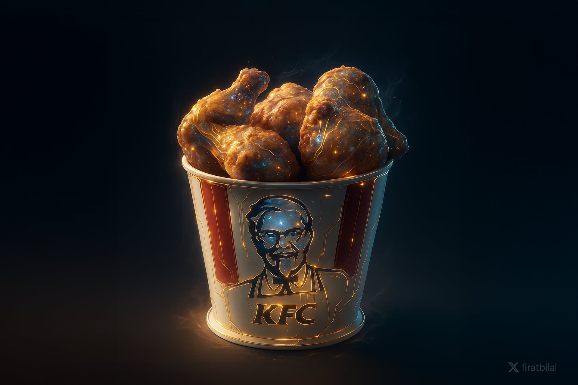 Cosmic-Golden Abstract Synthesis style