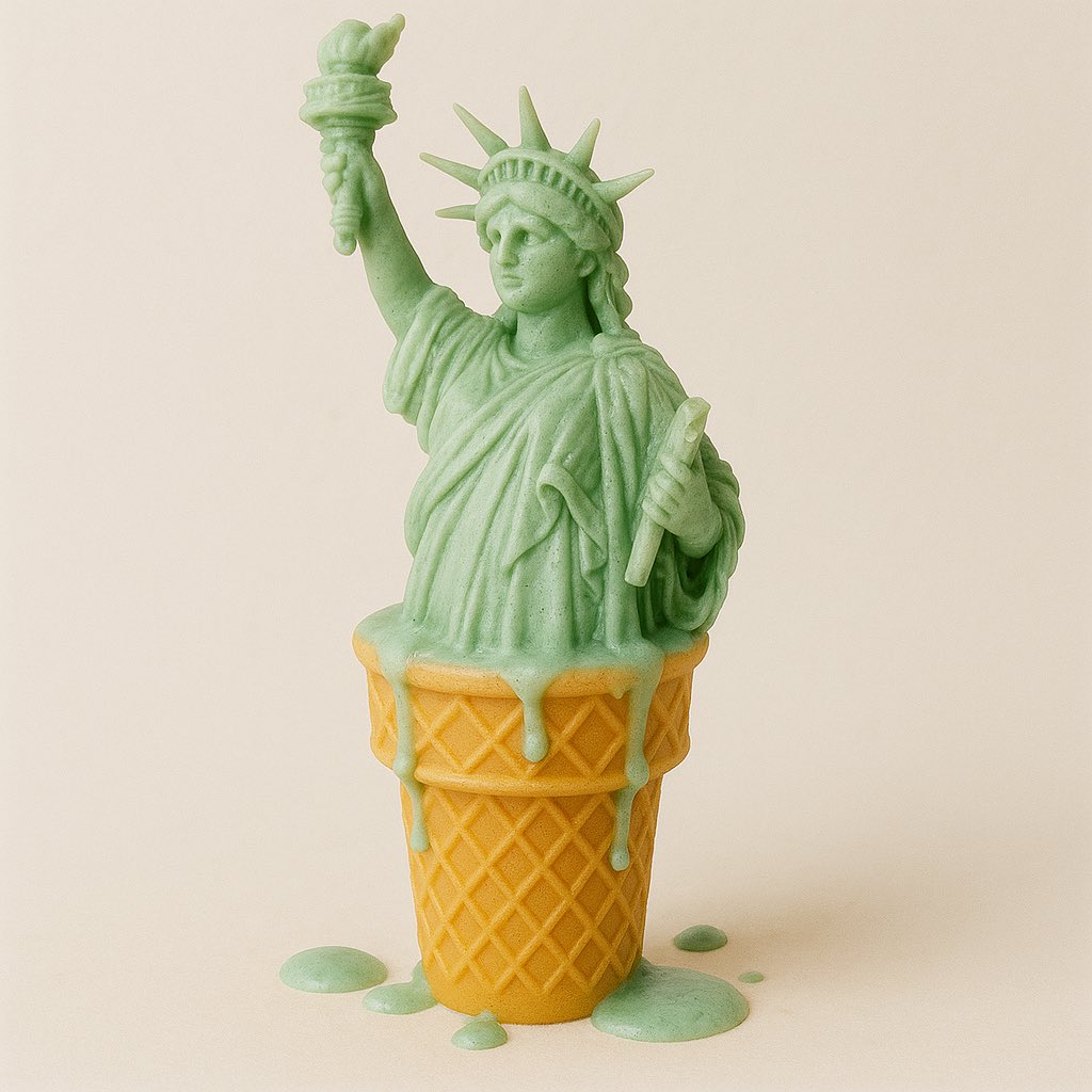 Ice cream sculpture