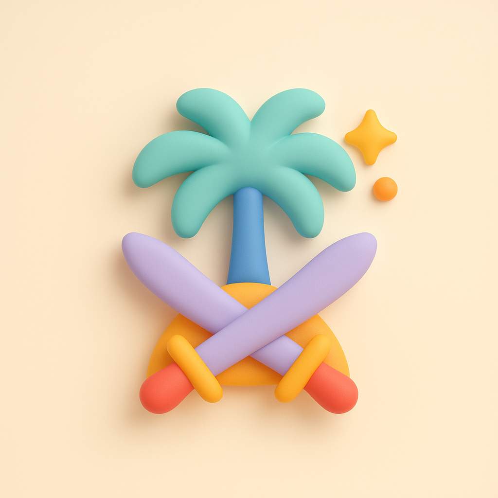3D icon in a soft  playful style