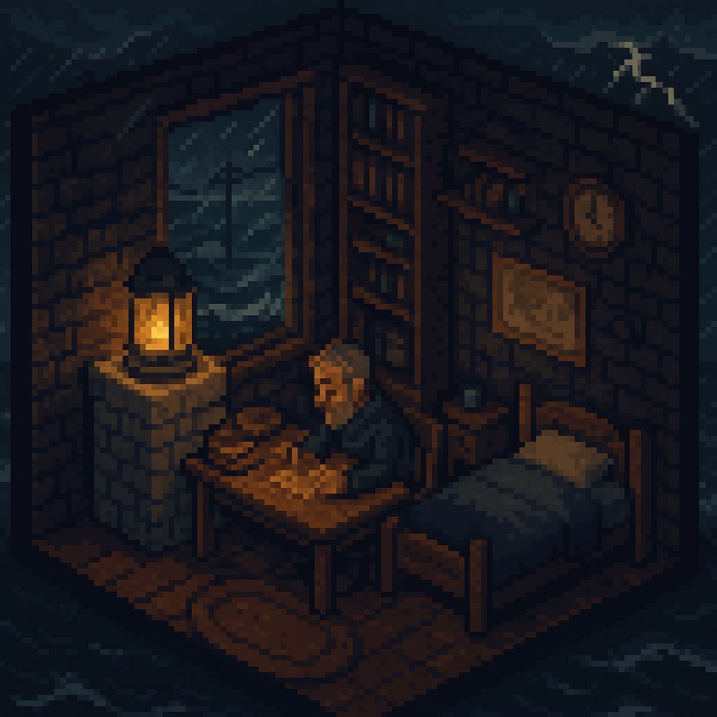 Pixel art scene
