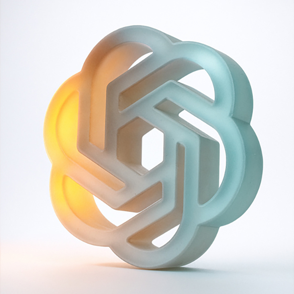 Frosted Translucent Glass Logo