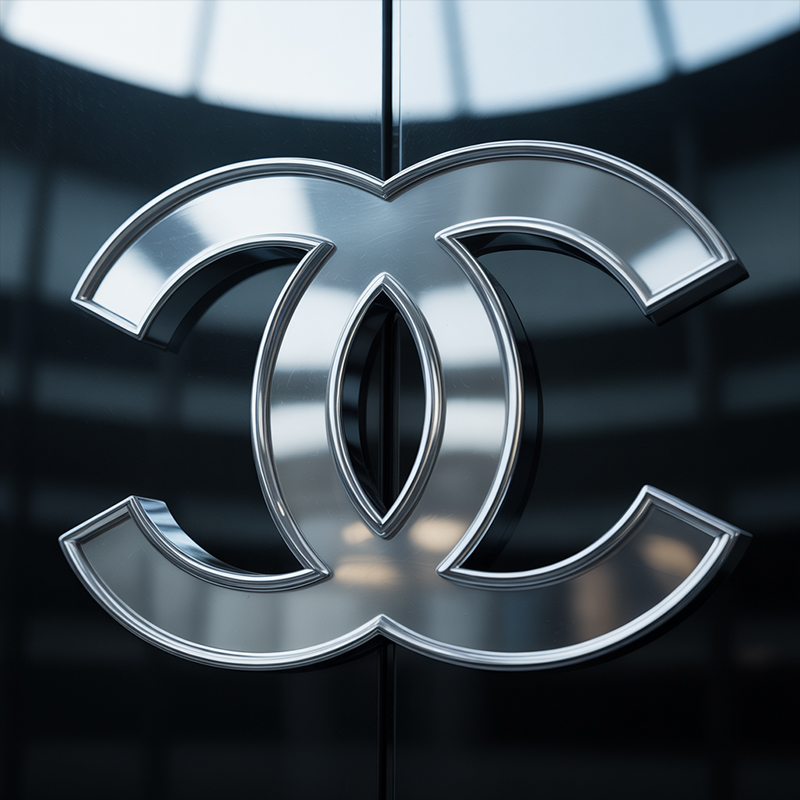 Polished chrome brand