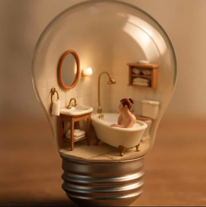 Living inside a light bulb